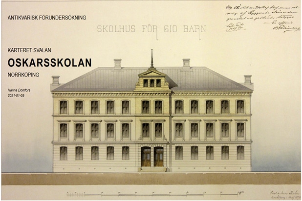 Originalritning Oskarsskolan